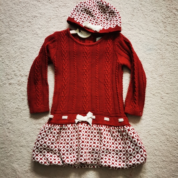 3/25 Heirloom Holiday dress with match hat - Picture 6 of 11